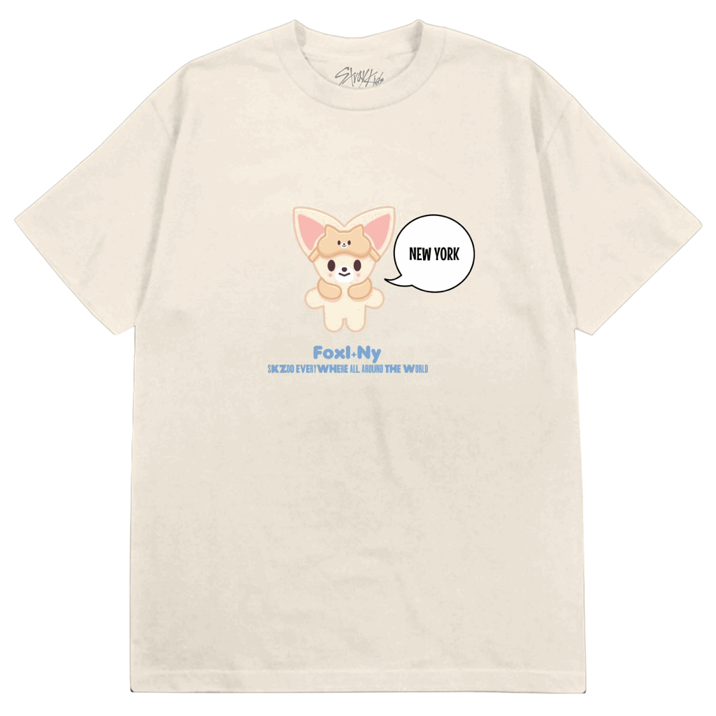 StrayKids SKZOO 闇ZOOTシャツ アイエン Foxl.Ny SKZOO T-SHIRT CITY VER. (FOXI.NY, NEW YORK) – Stray Kids