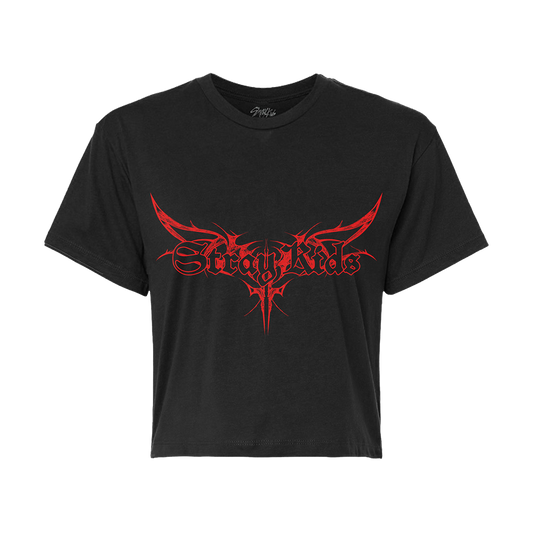 dominATE TOUR BLACK CROP T-SHIRT