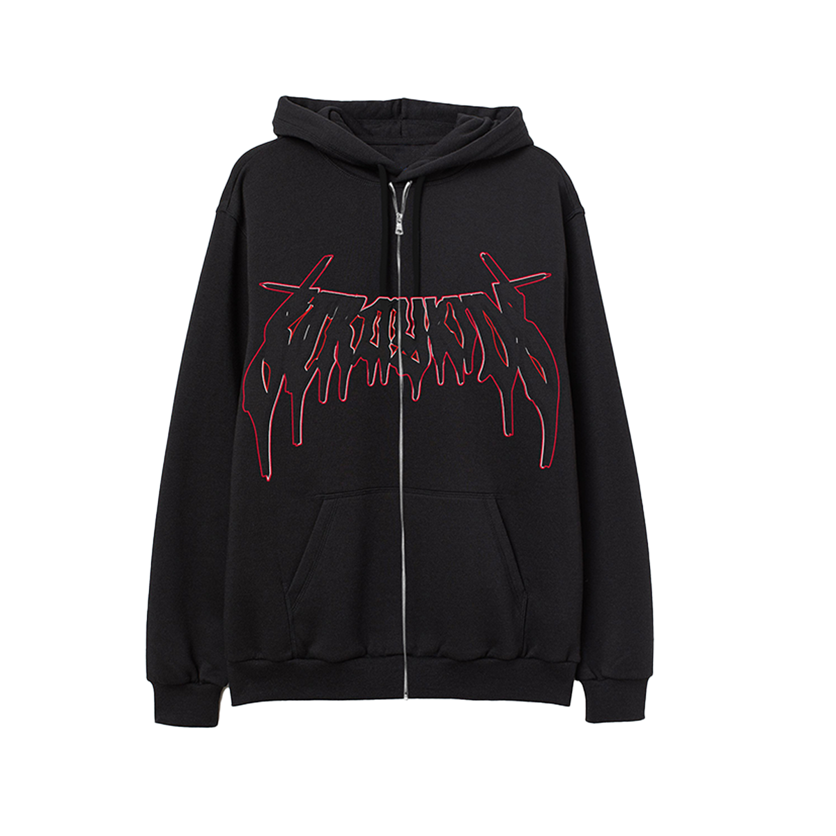 dominATE TOUR BLACK ZIP-UP HOODIE