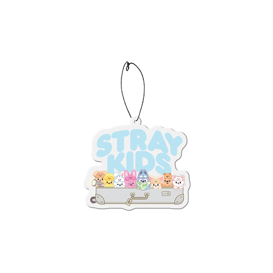 Stray Kids character white air freshener with cartoon characters
