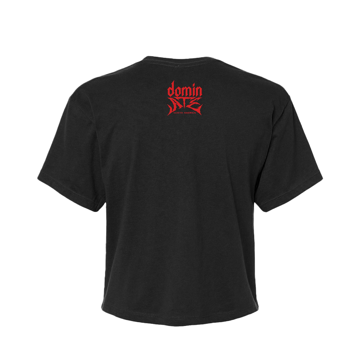 dominATE TOUR BLACK CROP T-SHIRT
